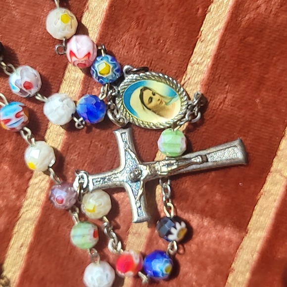 Vintage Rosary Glass Beads - Picture 1 of 16